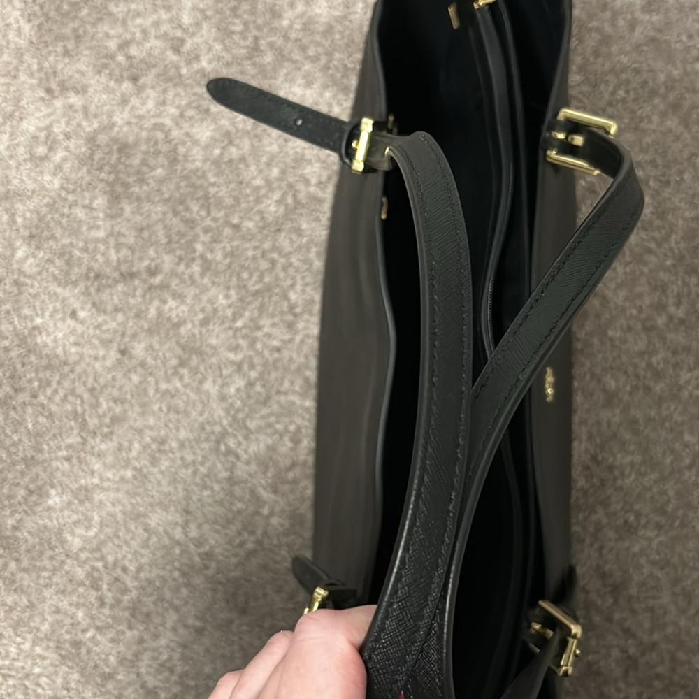 TORY BURCH York Leather Buckle Tote *black* - Picture 14 of 17